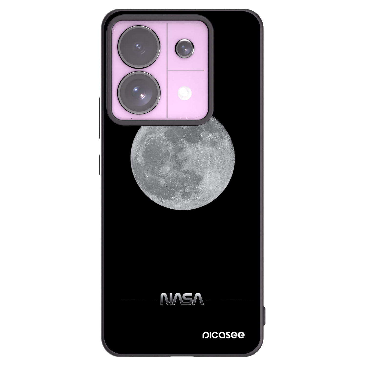 Picasee silikonski črni ovitek za Xiaomi Redmi Note 13 Pro 5G - Moon Minimal