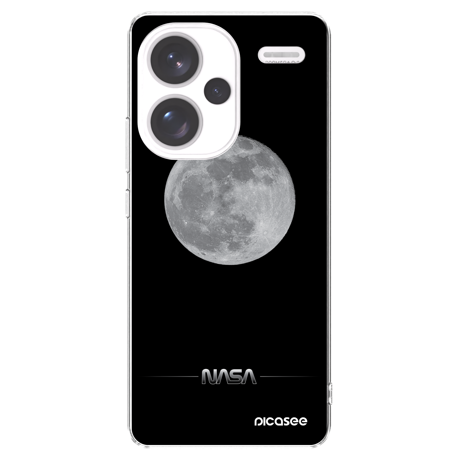 Picasee silikonski prozorni ovitek za Xiaomi Redmi Note 13 Pro+ 5G - Moon Minimal