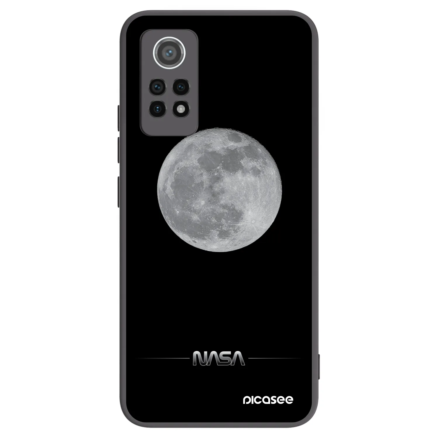 Picasee silikonski črni ovitek za Xiaomi Redmi Note 12 Pro 4G - Moon Minimal
