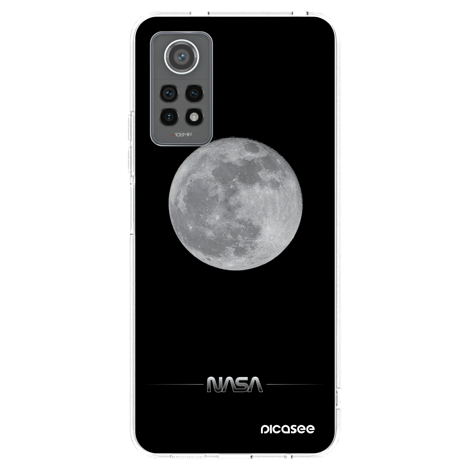 Picasee silikonski prozorni ovitek za Xiaomi Redmi Note 12 Pro 4G - Moon Minimal