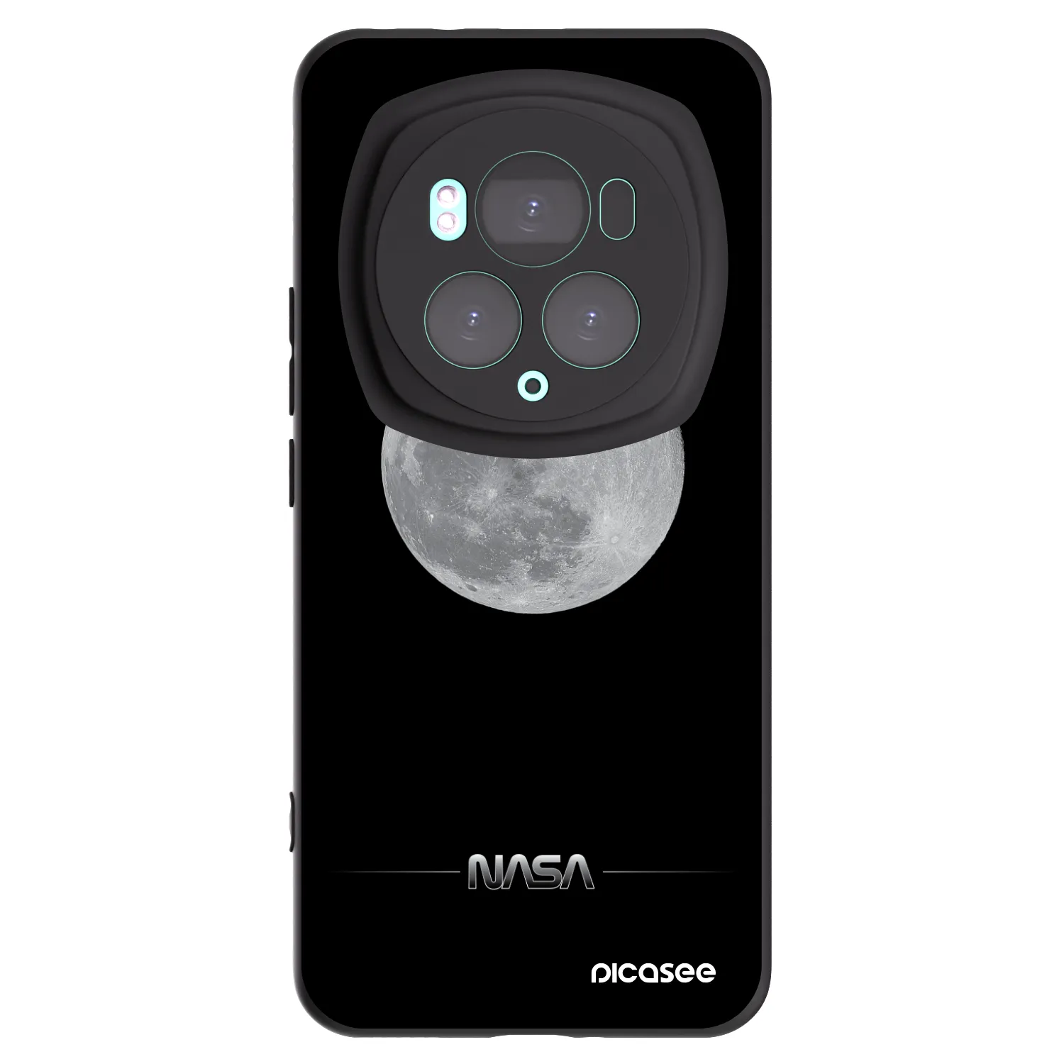 Picasee silikonski črni ovitek za Honor Magic6 Pro - Moon Minimal