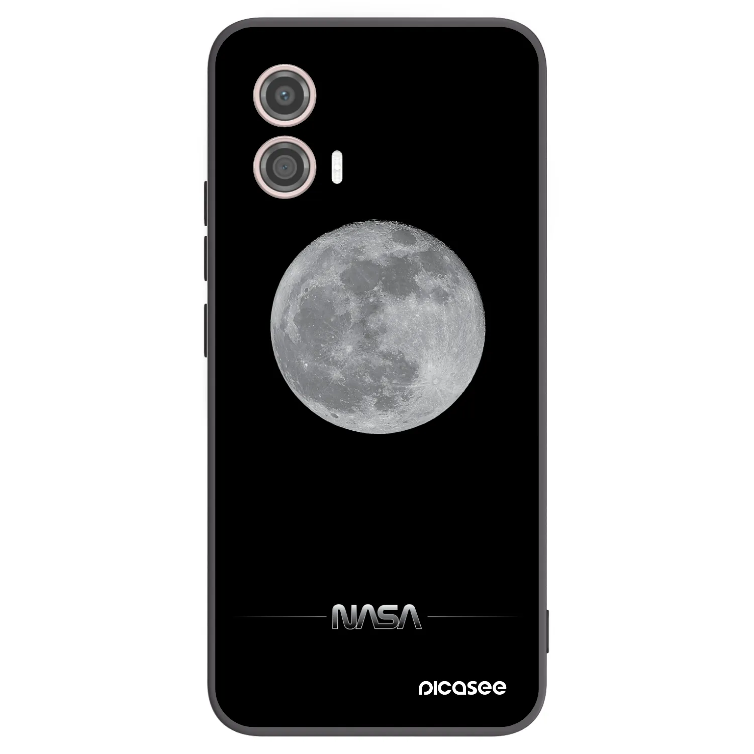 Picasee silikonski črni ovitek za Motorola Moto G53 5G - Moon Minimal