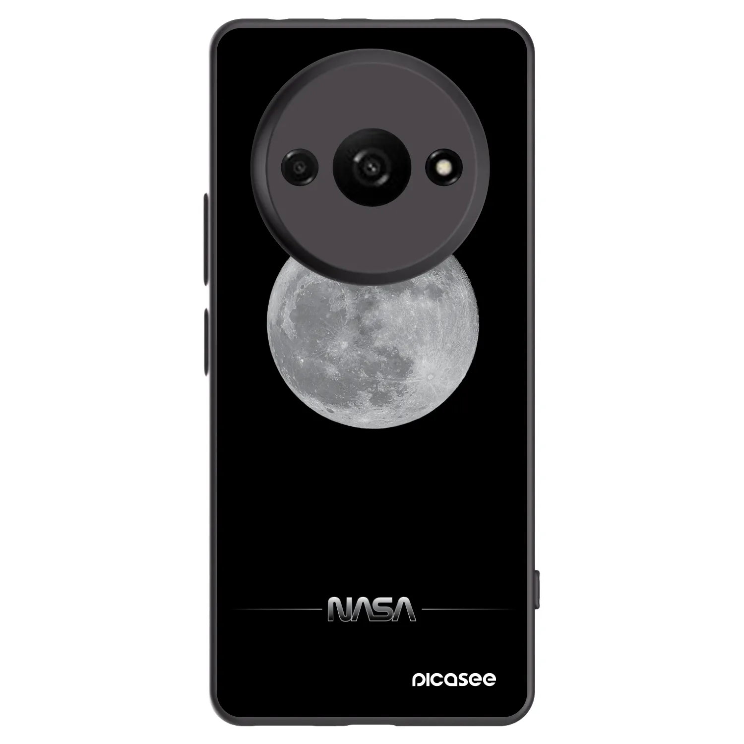 Picasee silikonski črni ovitek za Xiaomi Redmi A3 - Moon Minimal