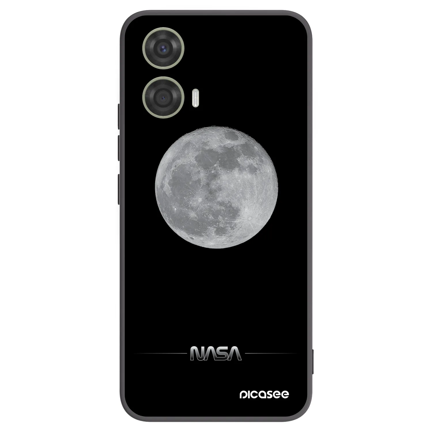 Picasee silikonski črni ovitek za Motorola Moto G24 - Moon Minimal