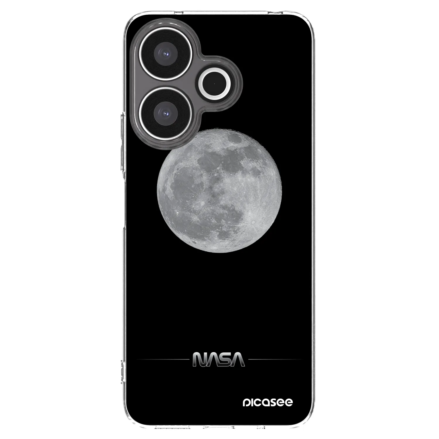 Picasee silikonski prozorni ovitek za Xiaomi Redmi 13 4G - Moon Minimal