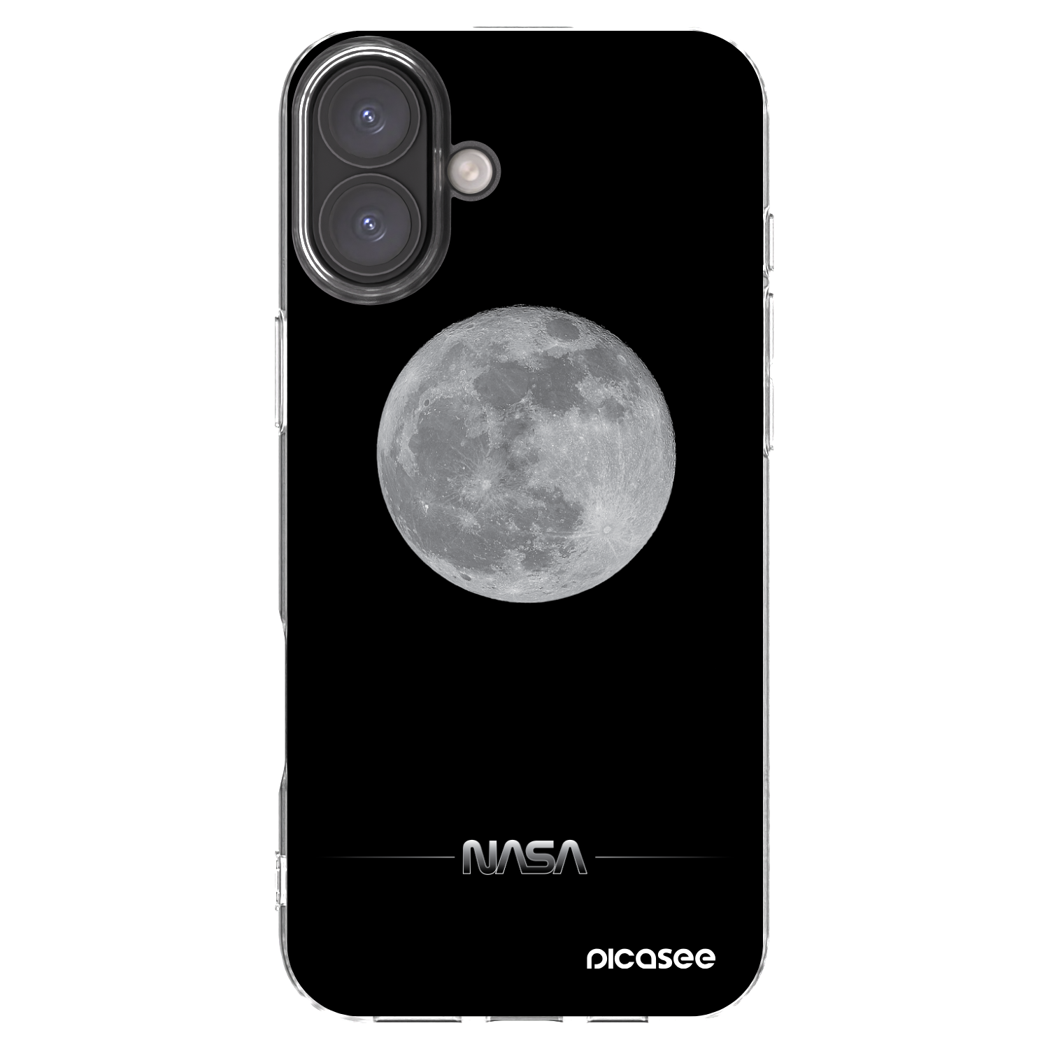 Picasee silikonski prozorni ovitek za Apple iPhone 16 Plus - Moon Minimal