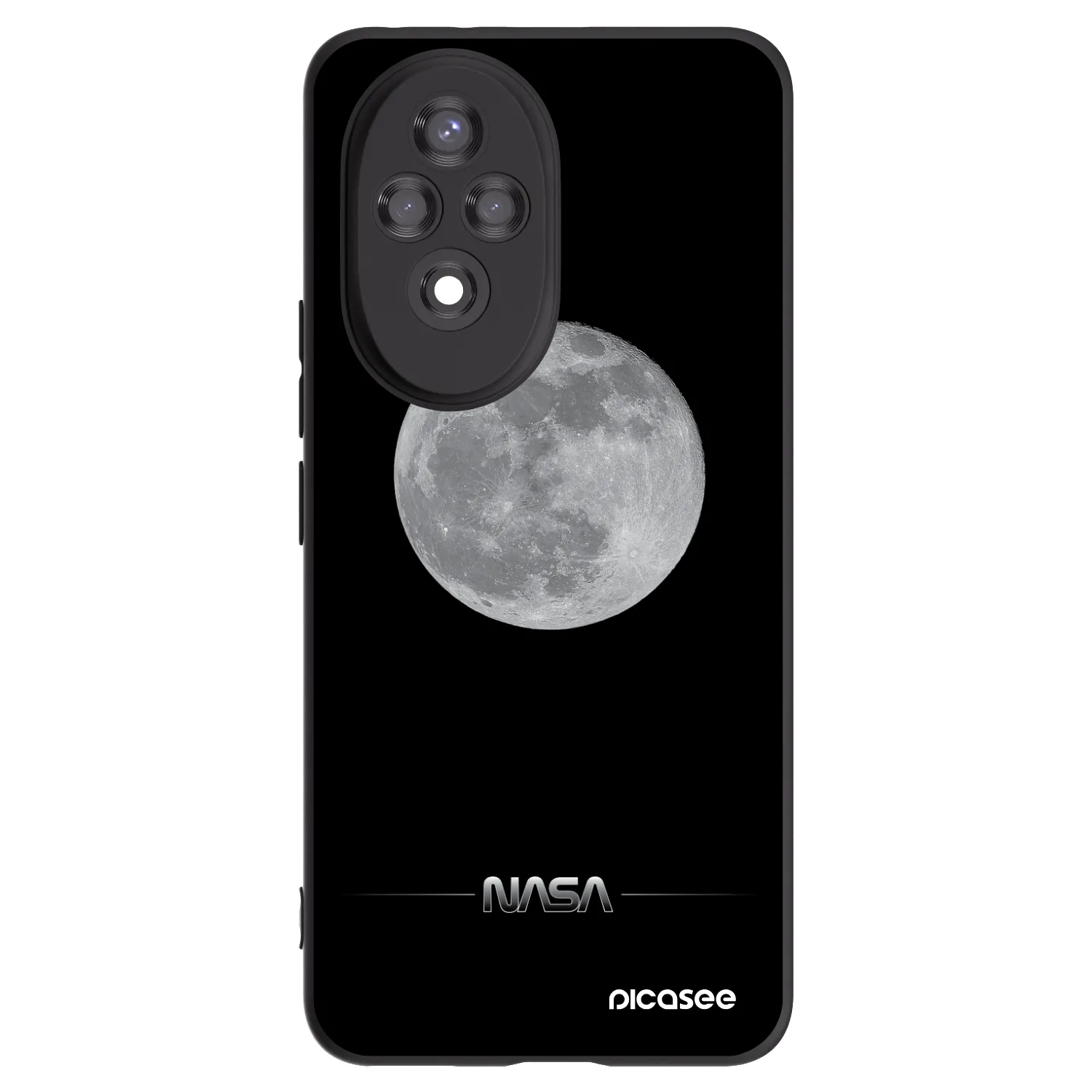 Picasee silikonski črni ovitek za Honor 200 5G - Moon Minimal