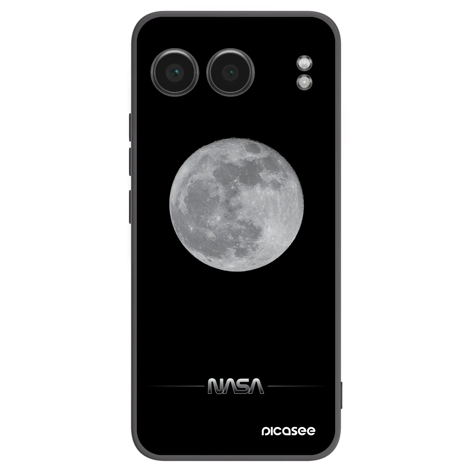 Picasee silikonski črni ovitek za OnePlus Nord 4 - Moon Minimal