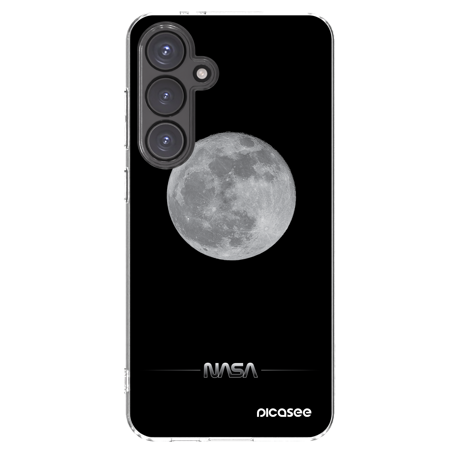 Picasee silikonski prozorni ovitek za Samsung Galaxy S24 FE S721B - Moon Minimal