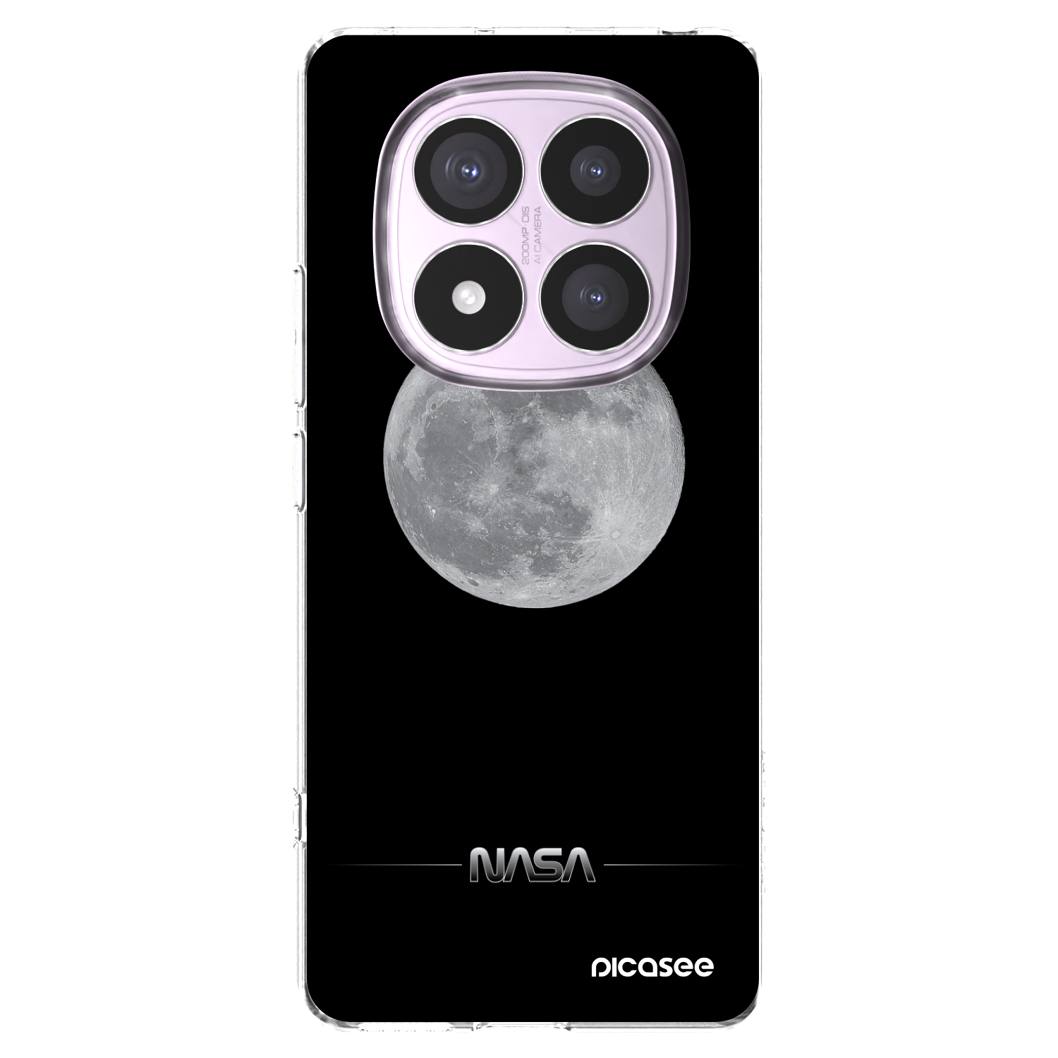 Picasee silikonski prozorni ovitek za Xiaomi Redmi Note 14 Pro 5G - Moon Minimal