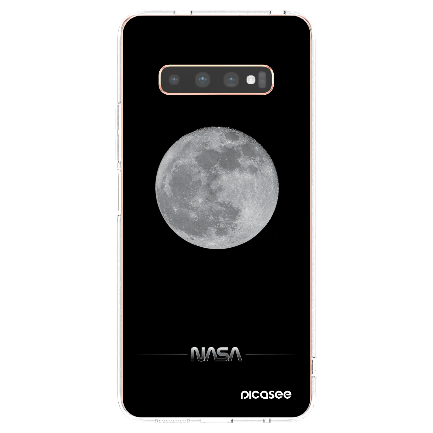 Picasee silikonski prozorni ovitek za Samsung Galaxy S10 Plus G975 - Moon Minimal