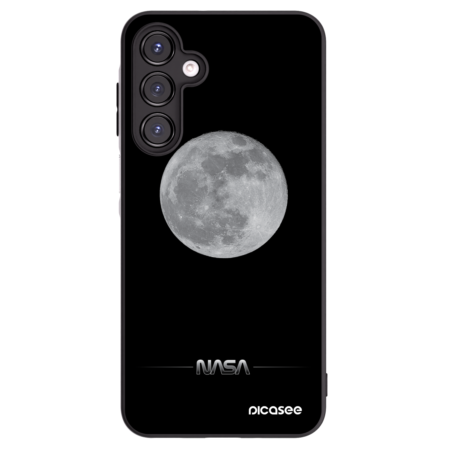 Picasee silikonski črni ovitek za Samsung Galaxy A16 5G - Moon Minimal