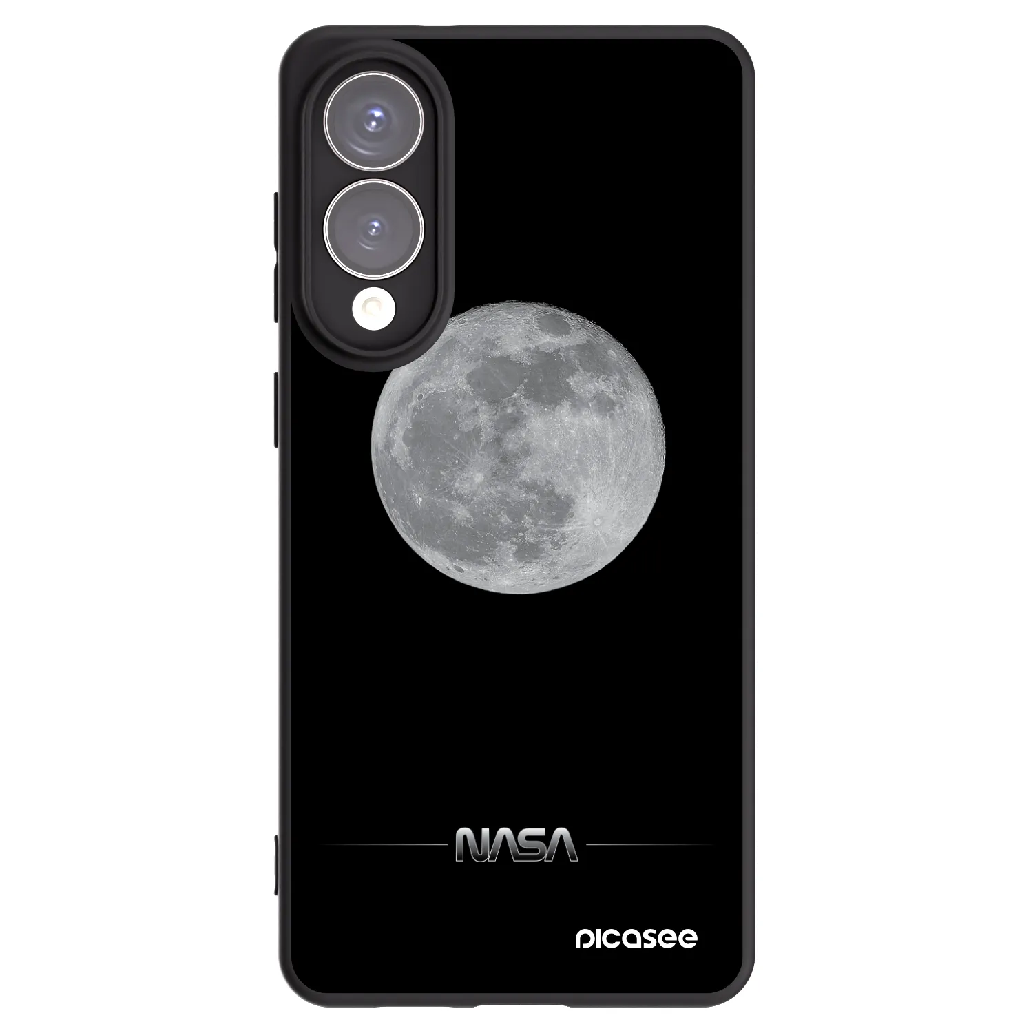 Picasee silikonski črni ovitek za Samsung Galaxy S25 Edge 5G - Moon Minimal