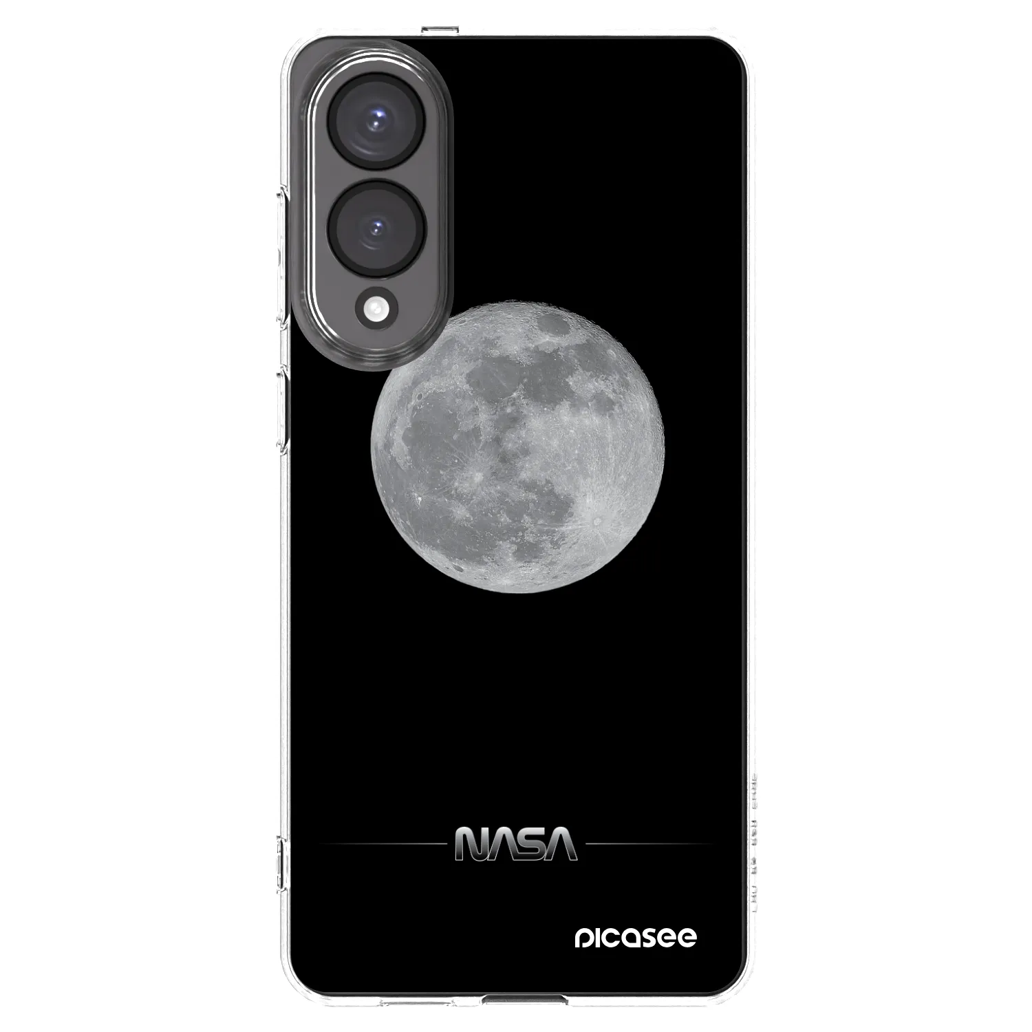 Picasee silikonski prozorni ovitek za Samsung Galaxy S25 Edge 5G - Moon Minimal