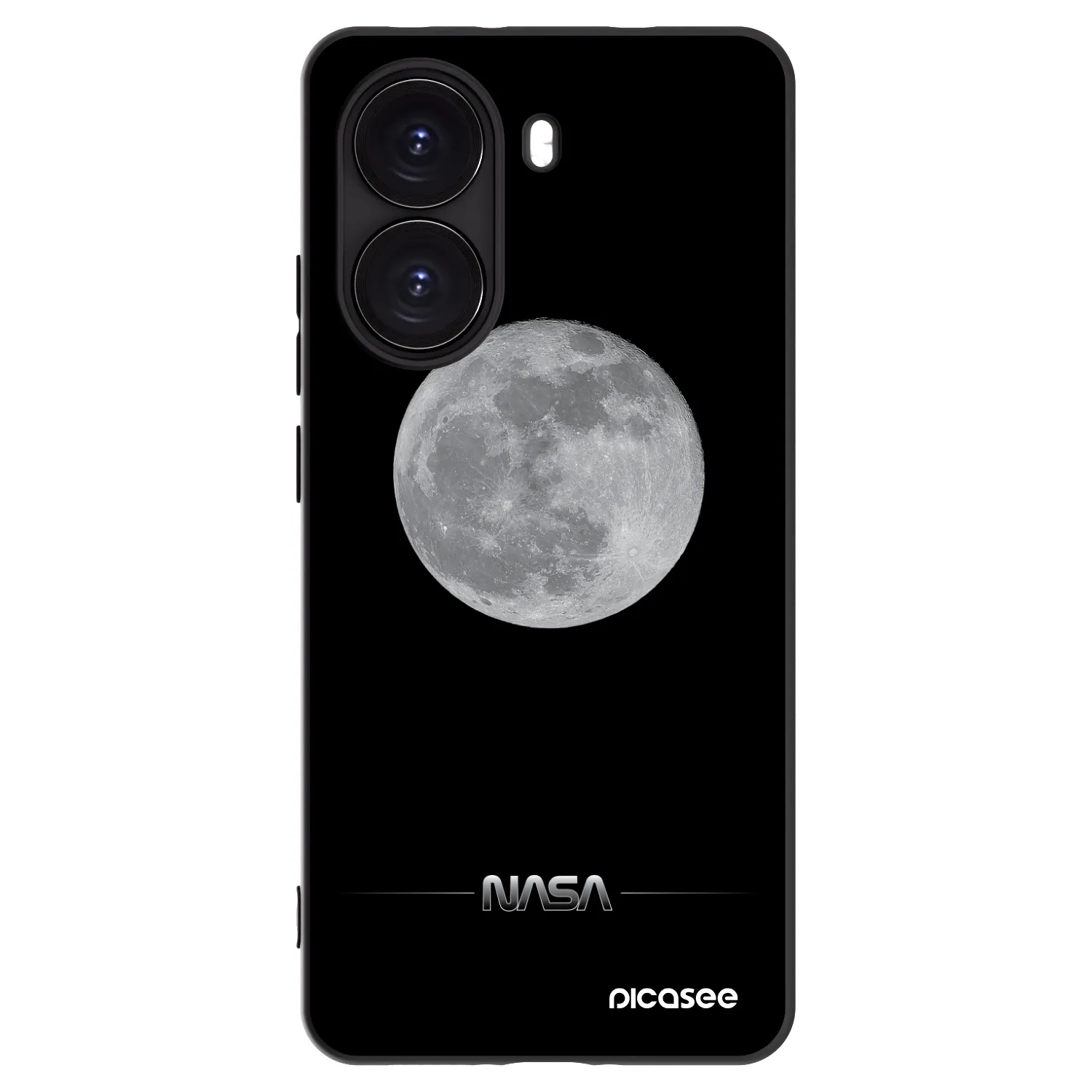 Picasee silikonski črni ovitek za Xiaomi Poco X7 Pro 5G - Moon Minimal