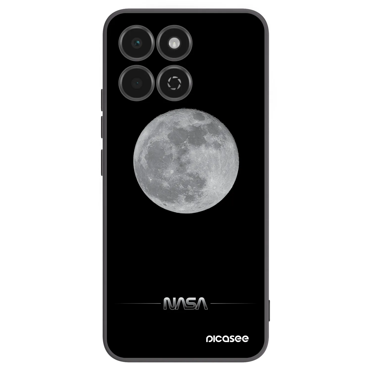 Picasee silikonski črni ovitek za Honor 200 Smart 5G - Moon Minimal