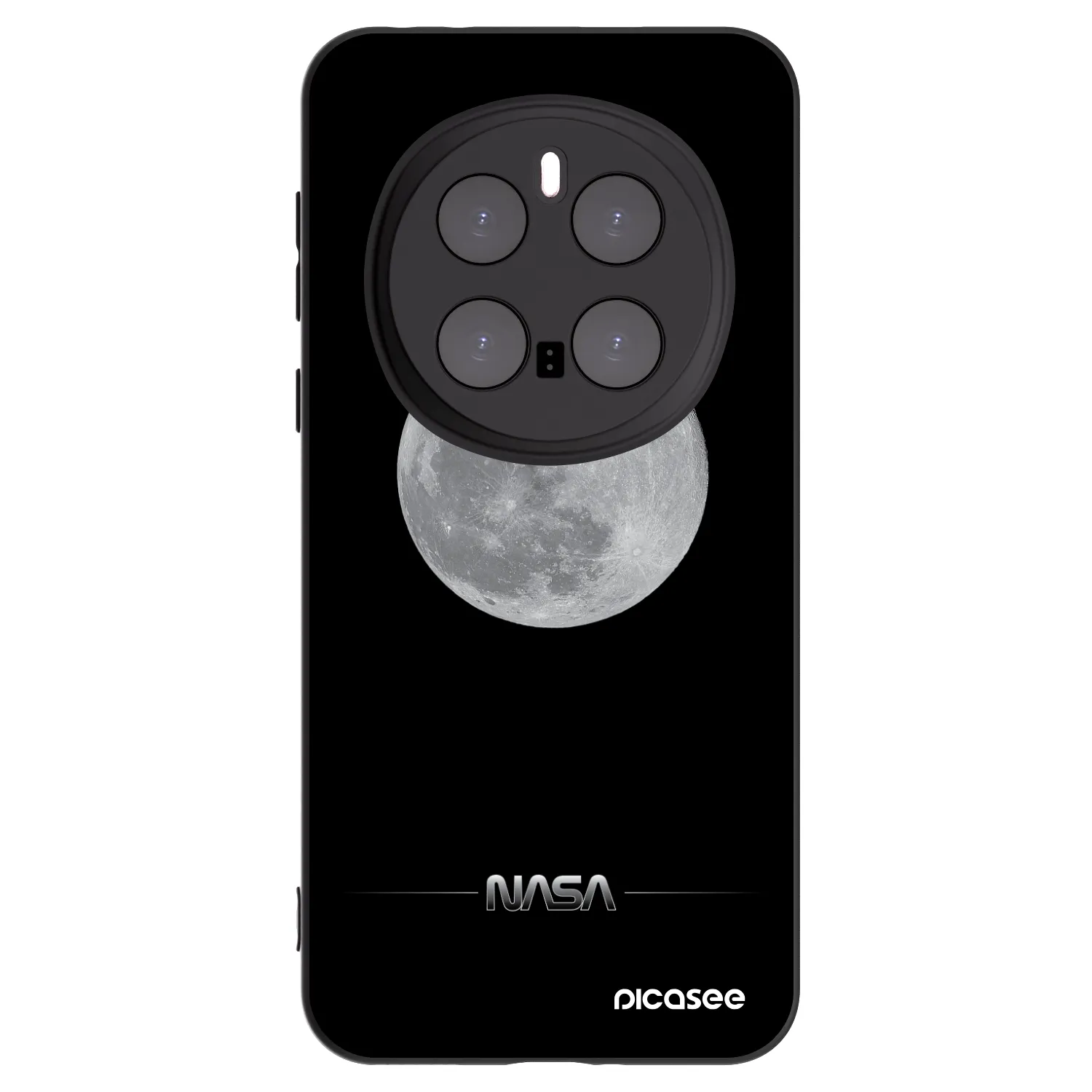 Picasee silikonski črni ovitek za Honor Magic7 Pro 5G - Moon Minimal