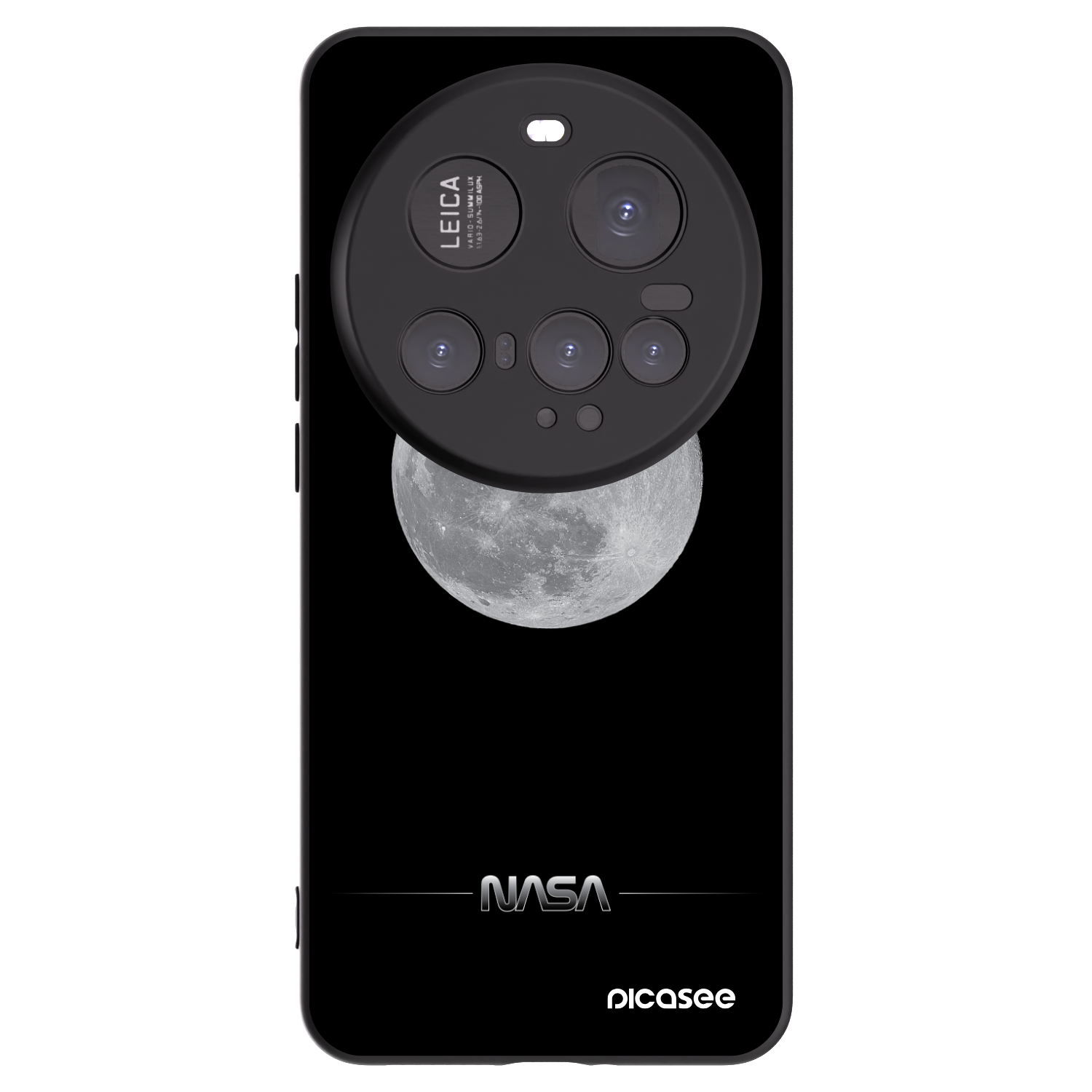 Picasee silikonski črni ovitek za Xiaomi 15 Ultra - Moon Minimal
