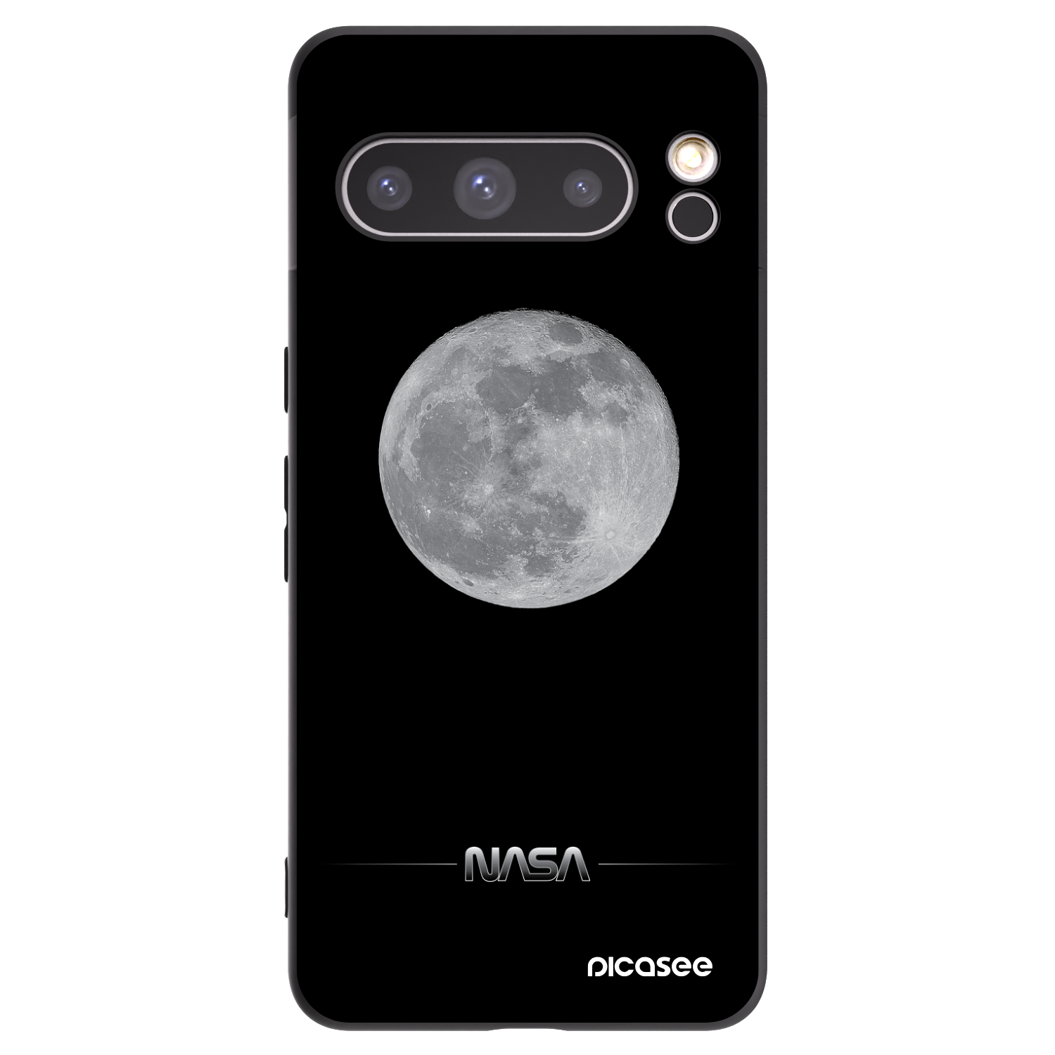Picasee silikonski črni ovitek za Google Pixel 8 Pro - Moon Minimal