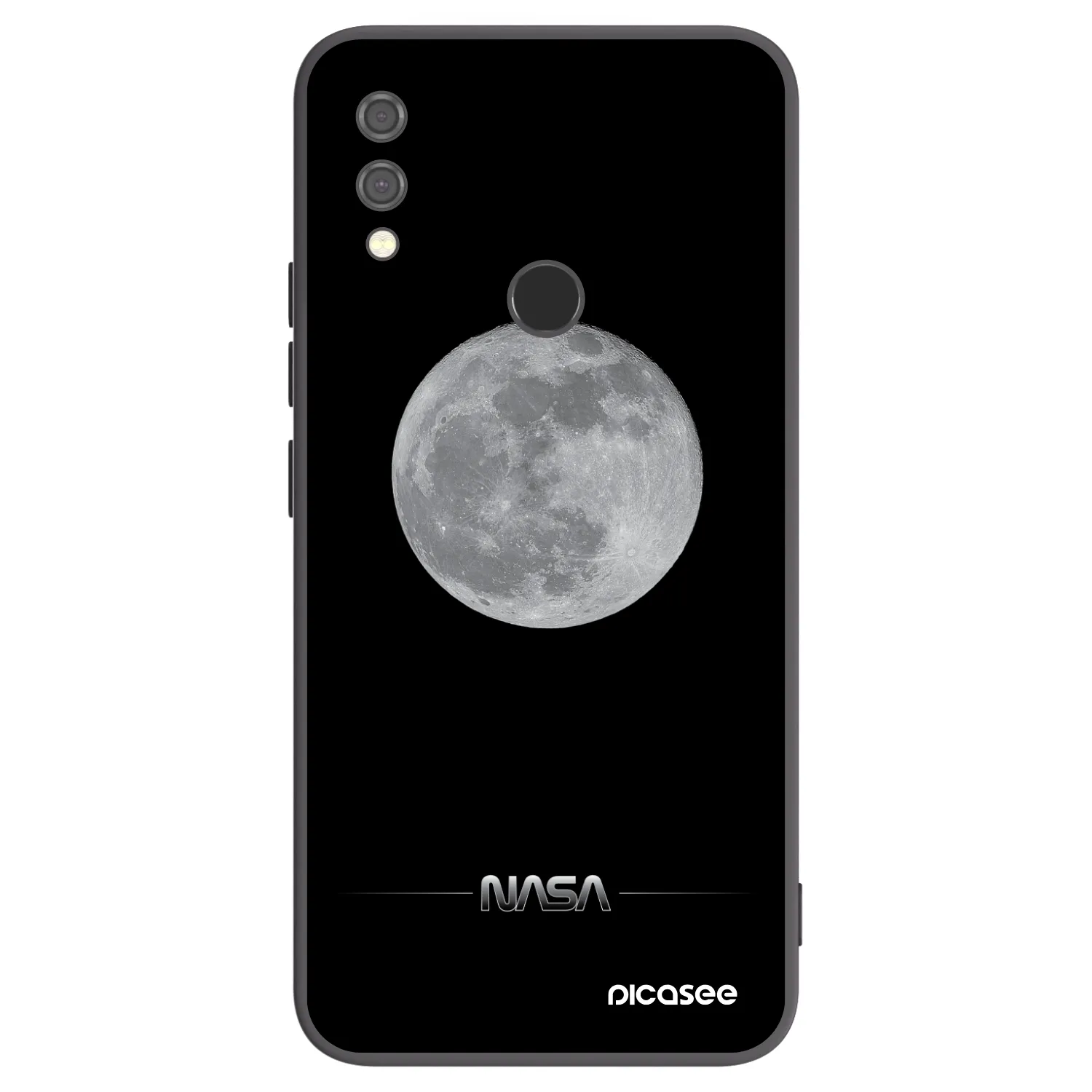 Picasee silikonski črni ovitek za Xiaomi Redmi Note 7 - Moon Minimal