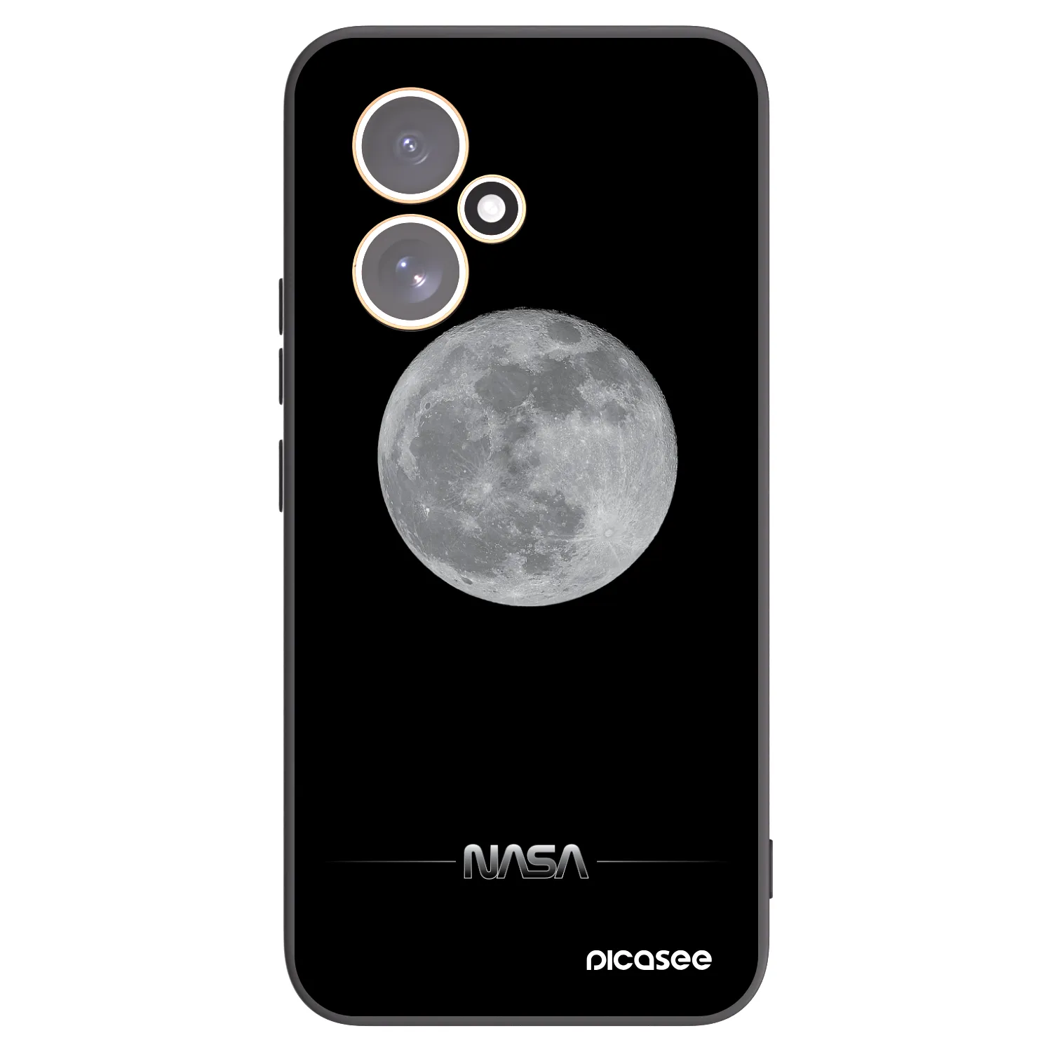 Picasee silikonski črni ovitek za Honor 400 5G - Moon Minimal