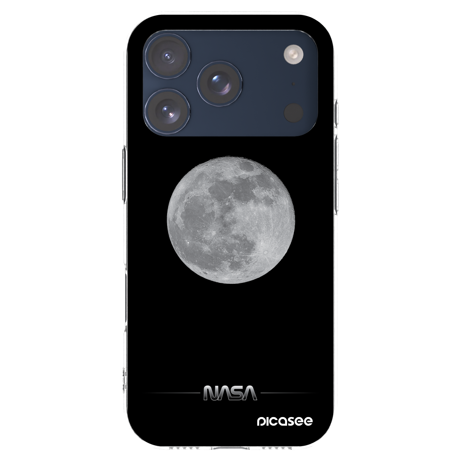 Picasee silikonski prozorni ovitek za Apple iPhone 17 Pro - Moon Minimal