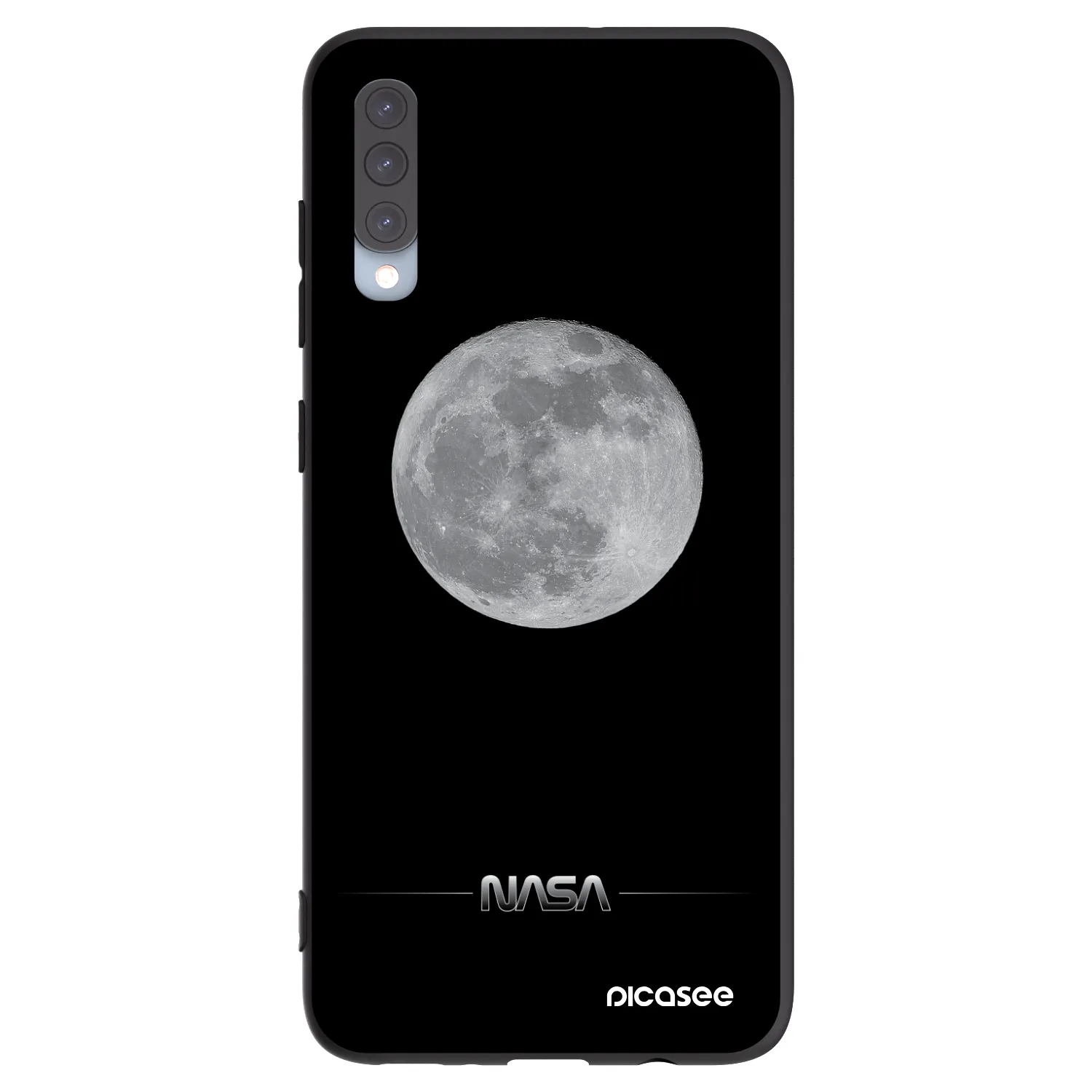 Picasee silikonski črni ovitek za Samsung Galaxy A70 A705F - Moon Minimal