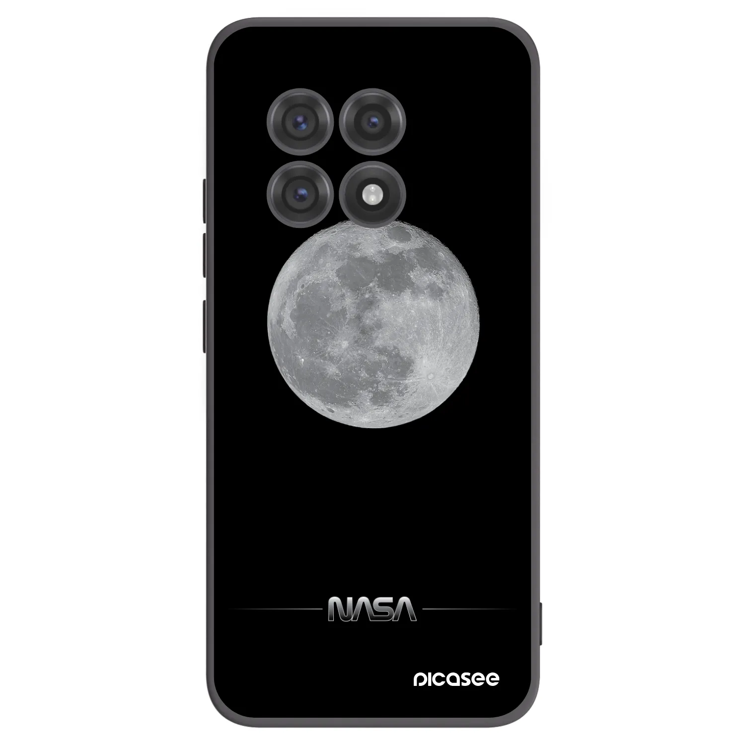 Picasee silikonski črni ovitek za OnePlus 13R 5G - Moon Minimal
