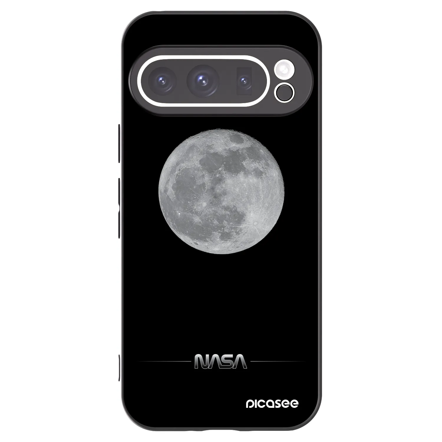 Picasee silikonski črni ovitek za Google Pixel 9 Pro XL - Moon Minimal