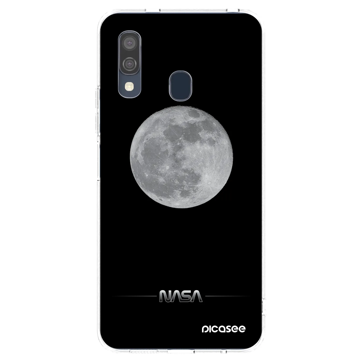 Picasee silikonski prozorni ovitek za Samsung Galaxy A40 A405F - Moon Minimal