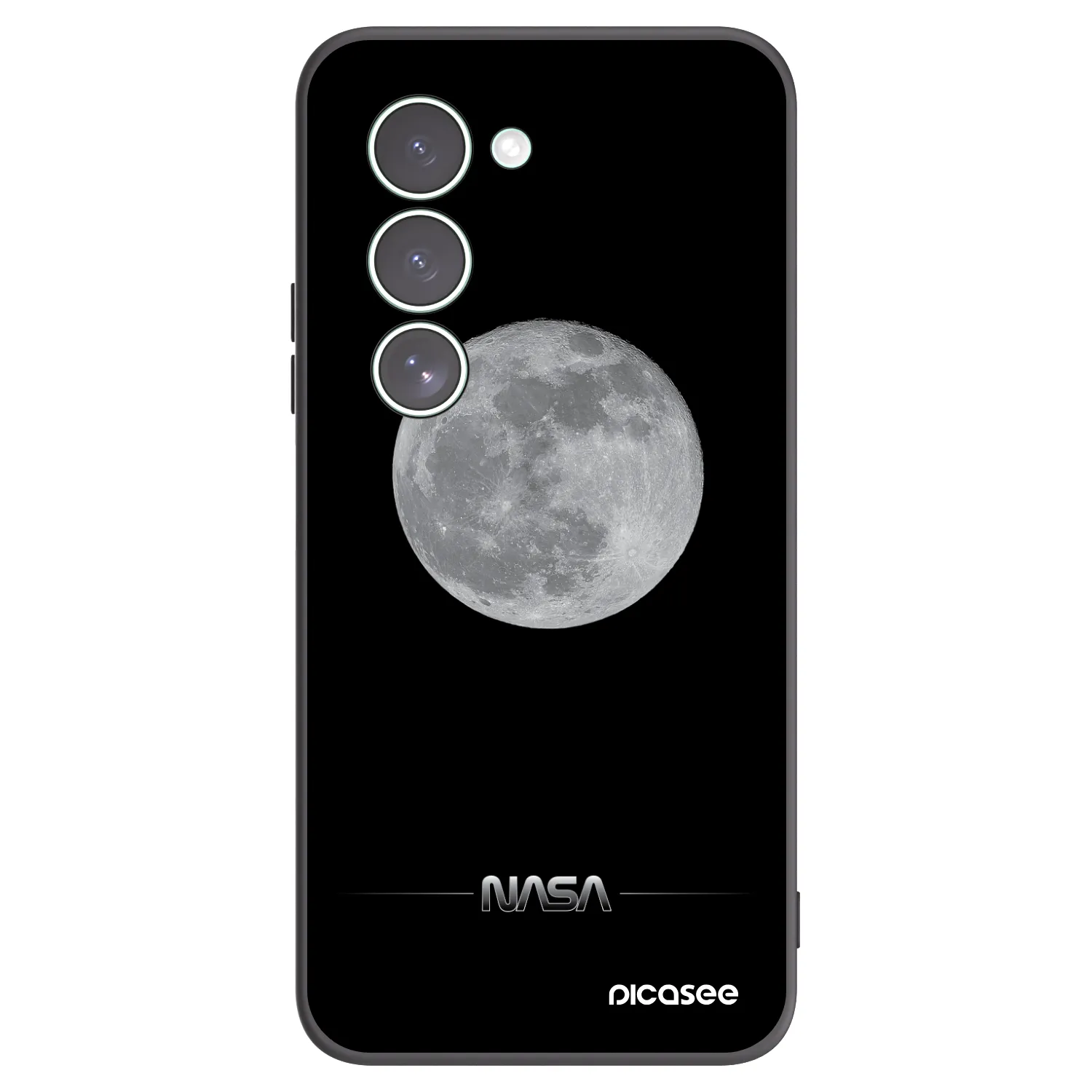 Picasee silikonski črni ovitek za Xiaomi Redmi 15 5G - Moon Minimal