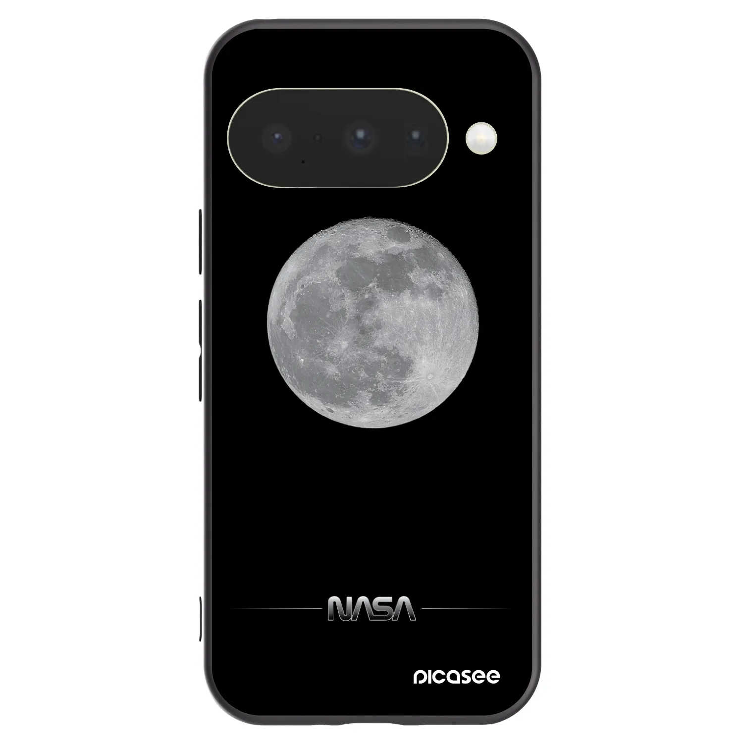 Picasee silikonski črni ovitek za Google Pixel 10 - Moon Minimal