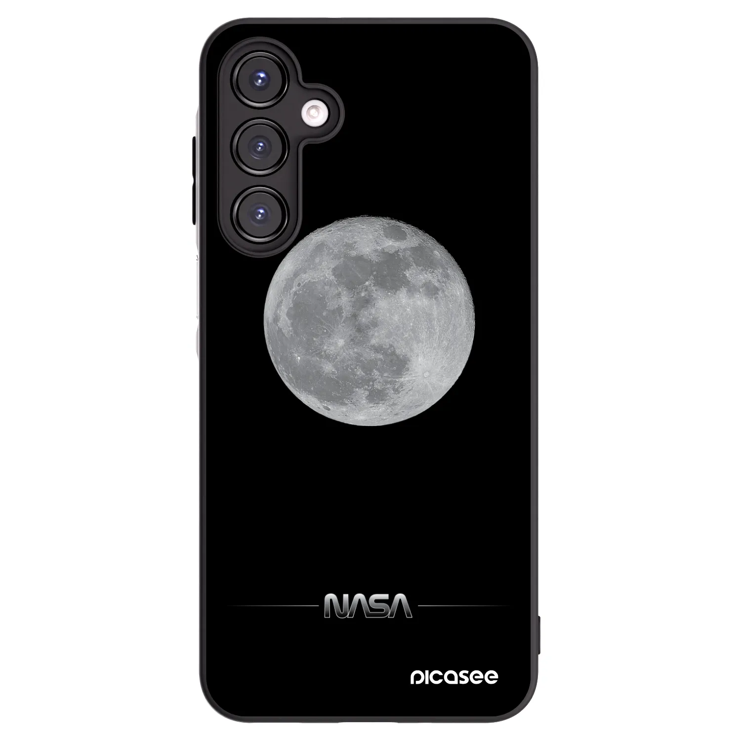 Picasee silikonski črni ovitek za Samsung Galaxy A16 4G - Moon Minimal