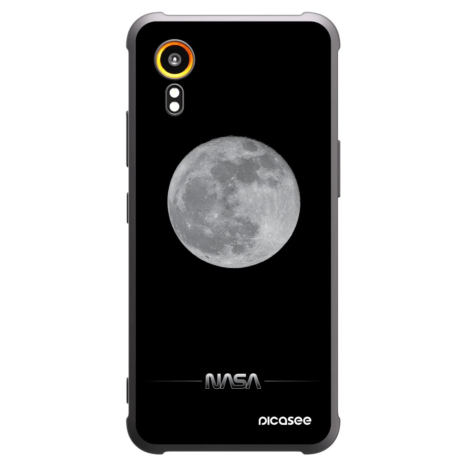Picasee silikonski črni ovitek za Samsung Galaxy Xcover 7 - Moon Minimal