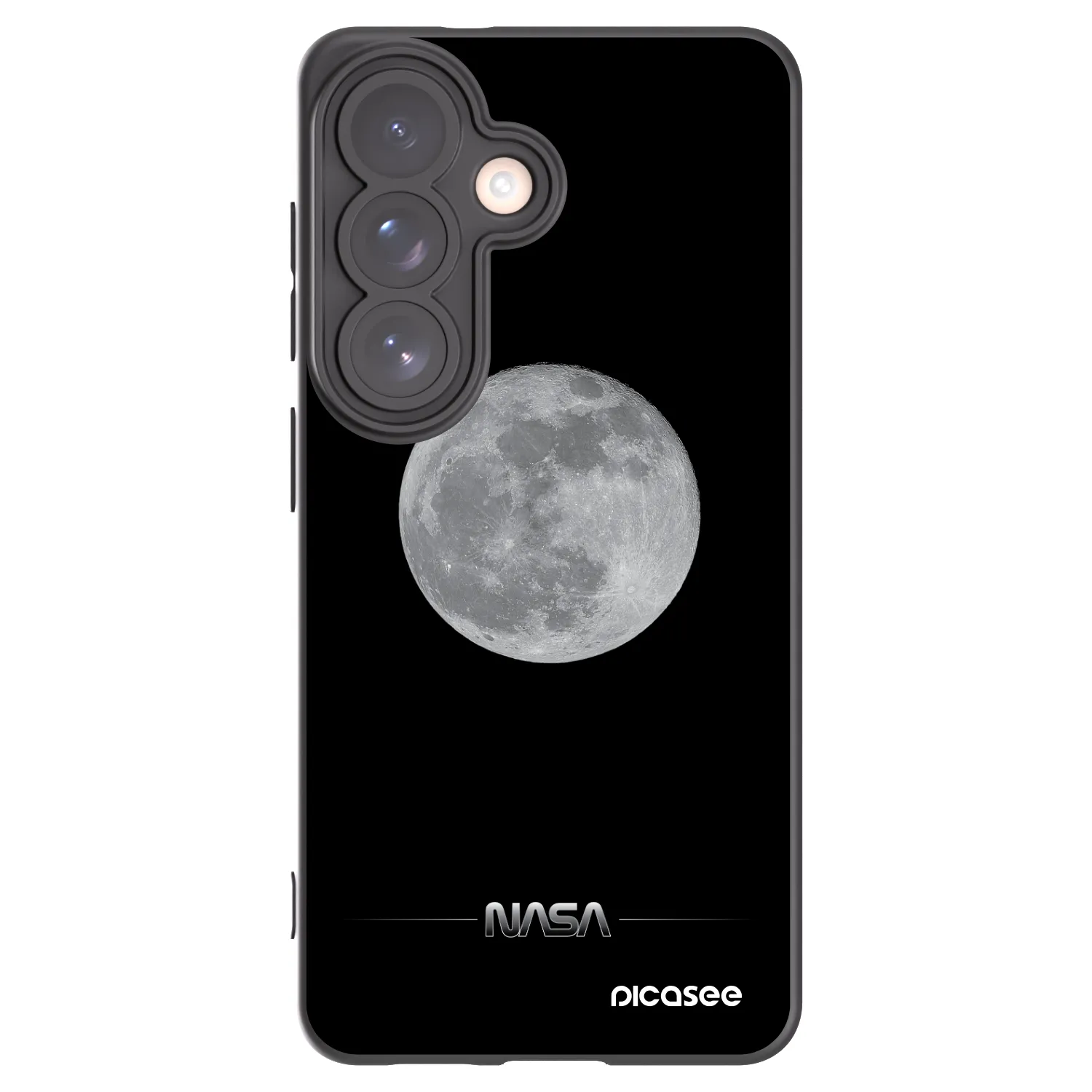 Picasee silikonski črni ovitek za Samsung Galaxy S26 - Moon Minimal