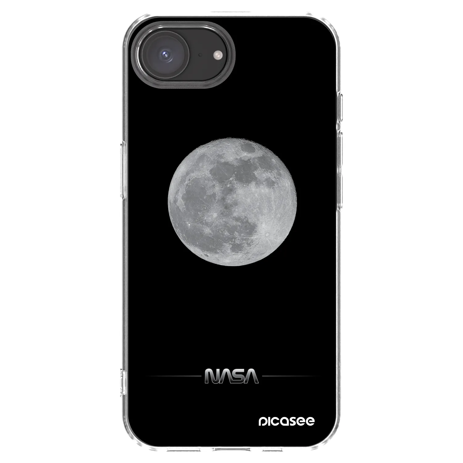 Picasee silikonski prozorni ovitek za Apple iPhone 17e - Moon Minimal