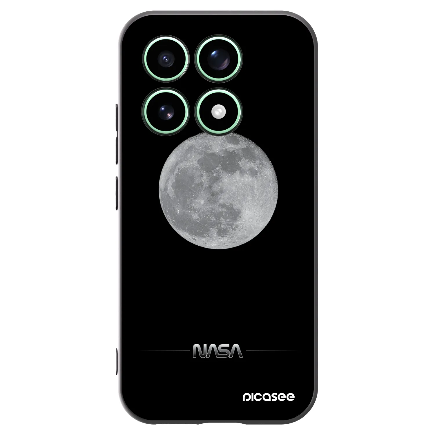 Picasee silikonski črni ovitek za Xiaomi 17 - Moon Minimal