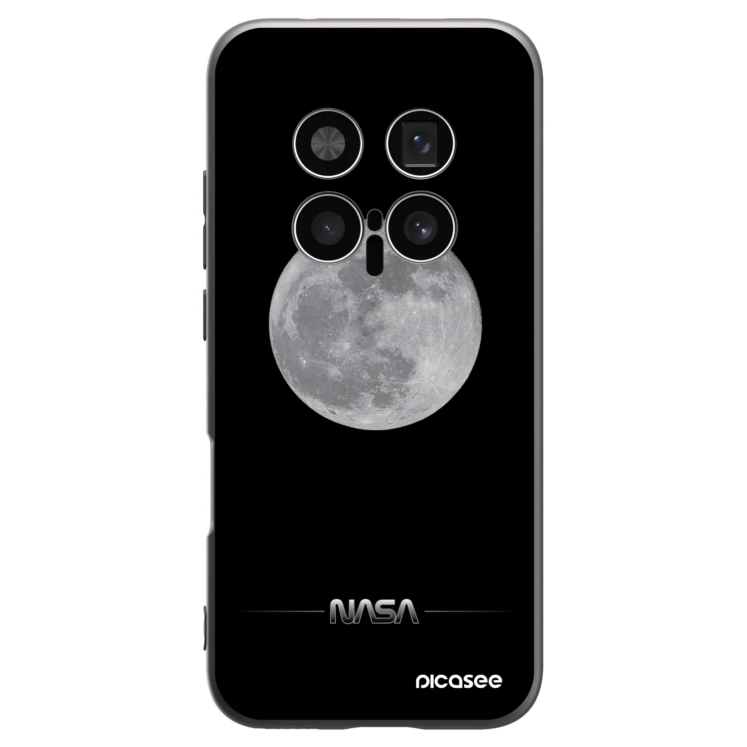 Picasee silikonski črni ovitek za Honor Magic8 Pro 5G - Moon Minimal