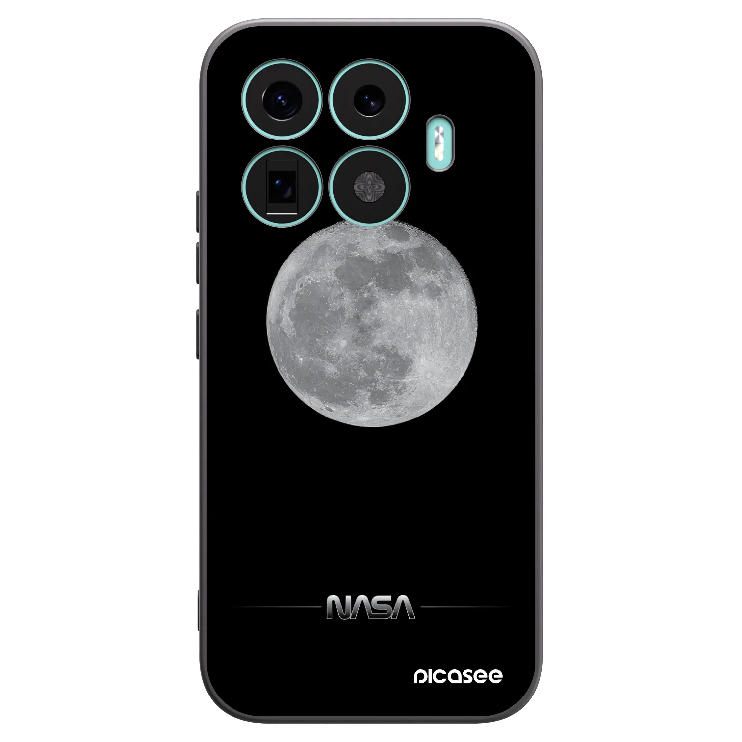 Picasee silikonski črni ovitek za Xiaomi 17T - Moon Minimal