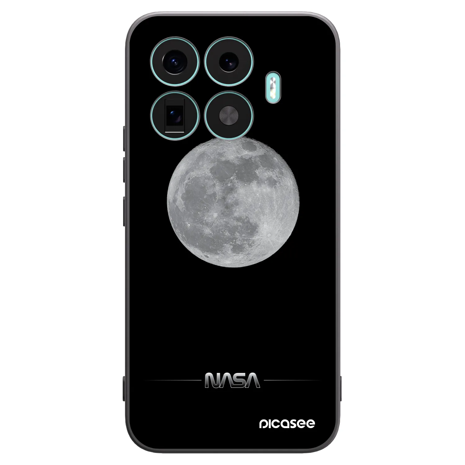 Picasee silikonski črni ovitek za Xiaomi 17T Pro - Moon Minimal