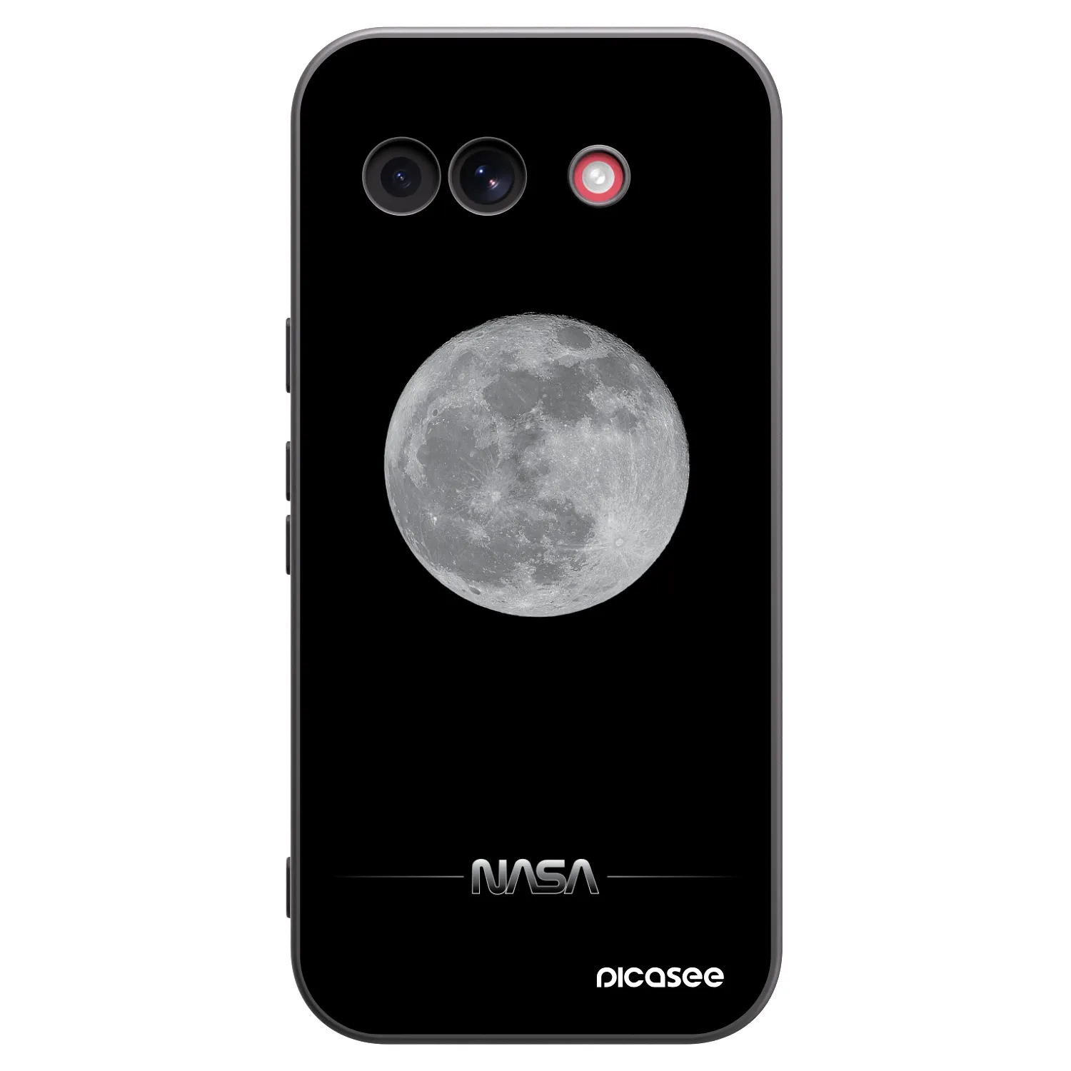 Picasee silikonski črni ovitek za Google Pixel 10a - Moon Minimal