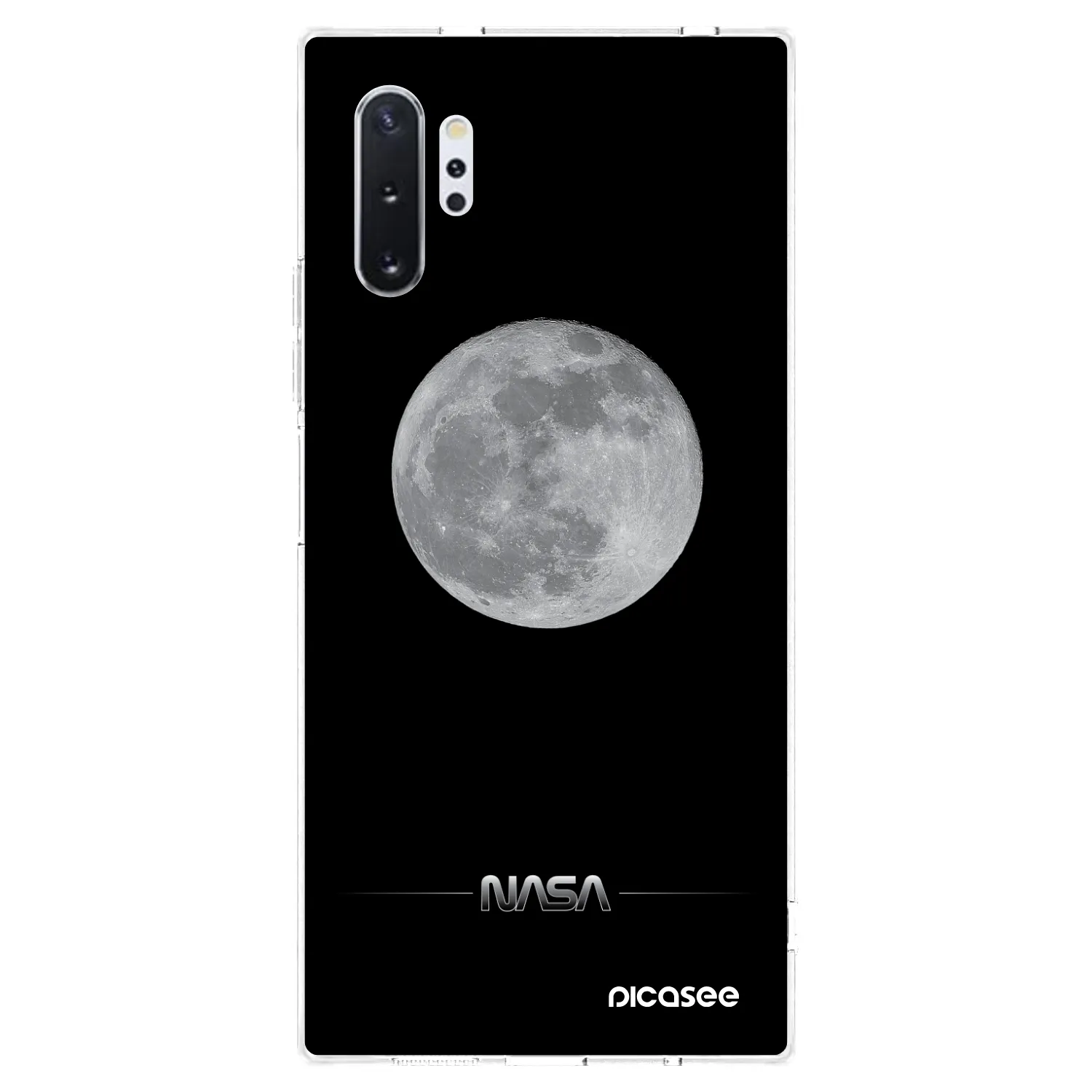 Picasee silikonski prozorni ovitek za Samsung Galaxy Note 10+ N975F - Moon Minimal