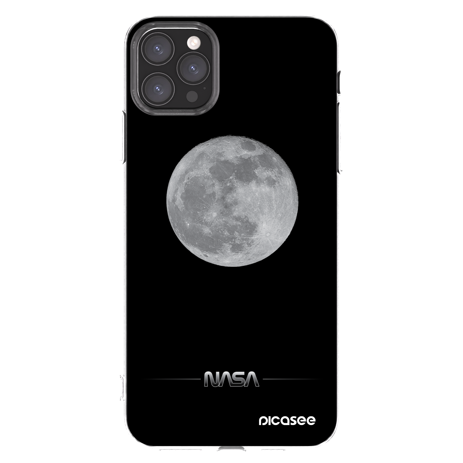 Picasee silikonski prozorni ovitek za Apple iPhone 11 Pro Max - Moon Minimal