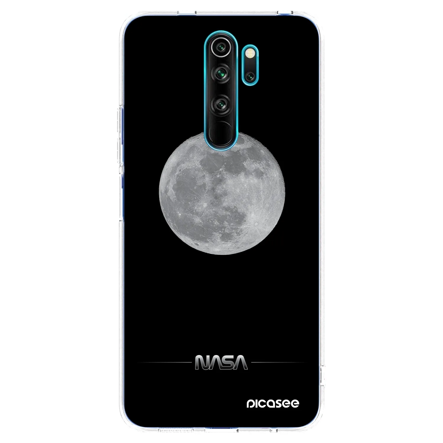 Picasee silikonski prozorni ovitek za Xiaomi Redmi Note 8 Pro - Moon Minimal