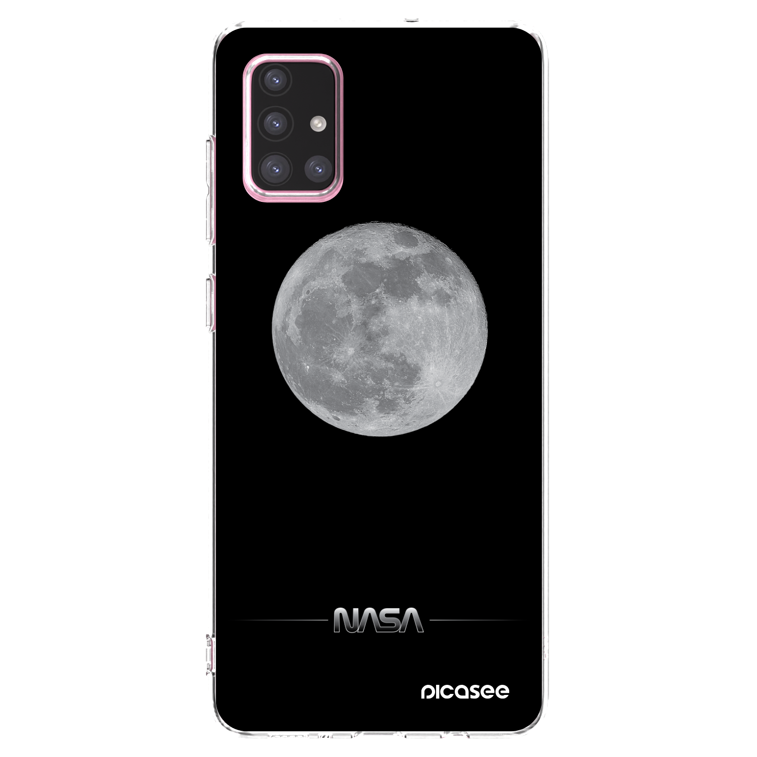 Picasee silikonski prozorni ovitek za Samsung Galaxy A71 A715F - Moon Minimal