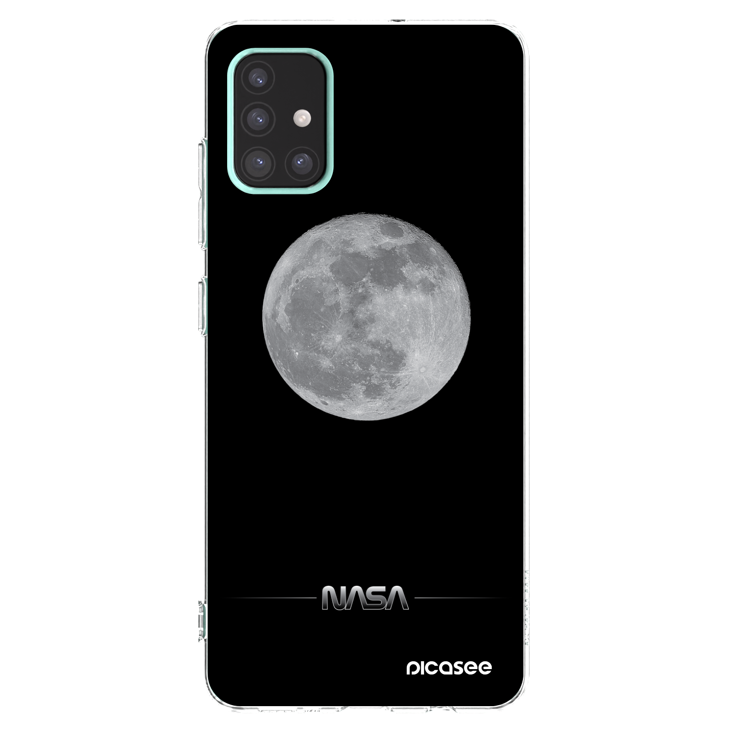 Picasee silikonski prozorni ovitek za Samsung Galaxy A51 A515F - Moon Minimal