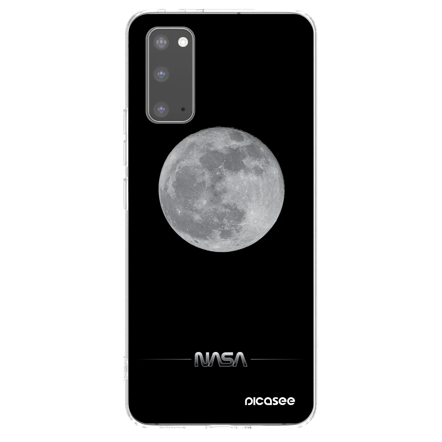 Picasee silikonski prozorni ovitek za Samsung Galaxy S20 G980F - Moon Minimal