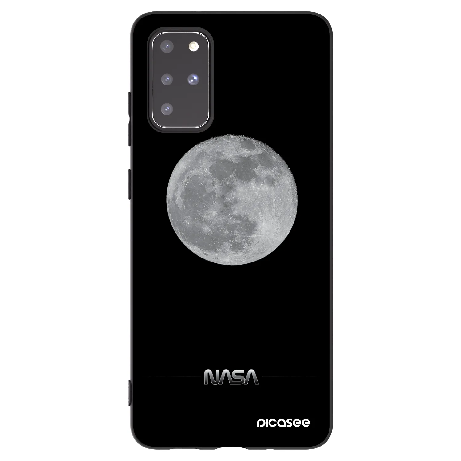 Picasee silikonski črni ovitek za Samsung Galaxy S20+ G985F - Moon Minimal