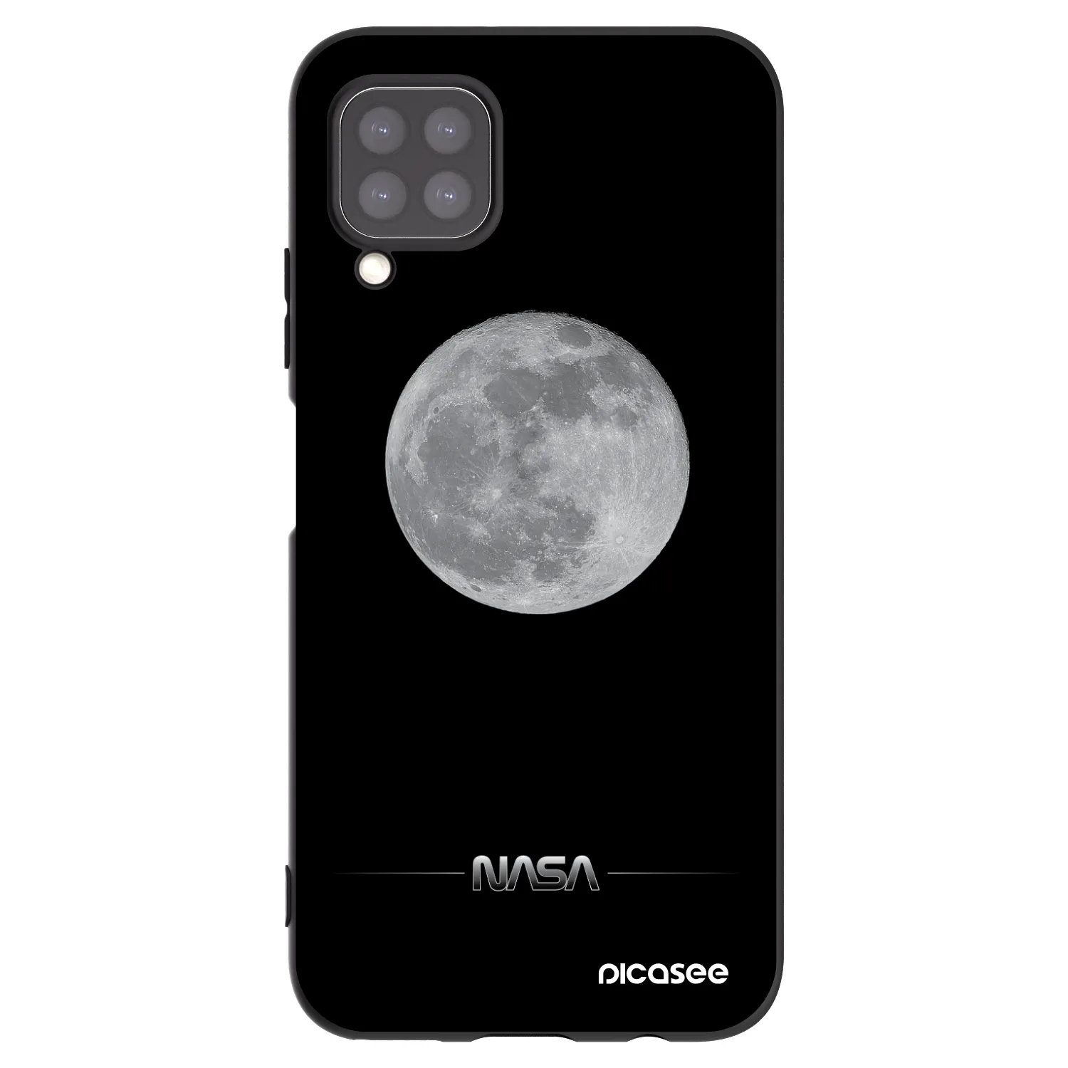 Picasee silikonski črni ovitek za Huawei P40 Lite - Moon Minimal
