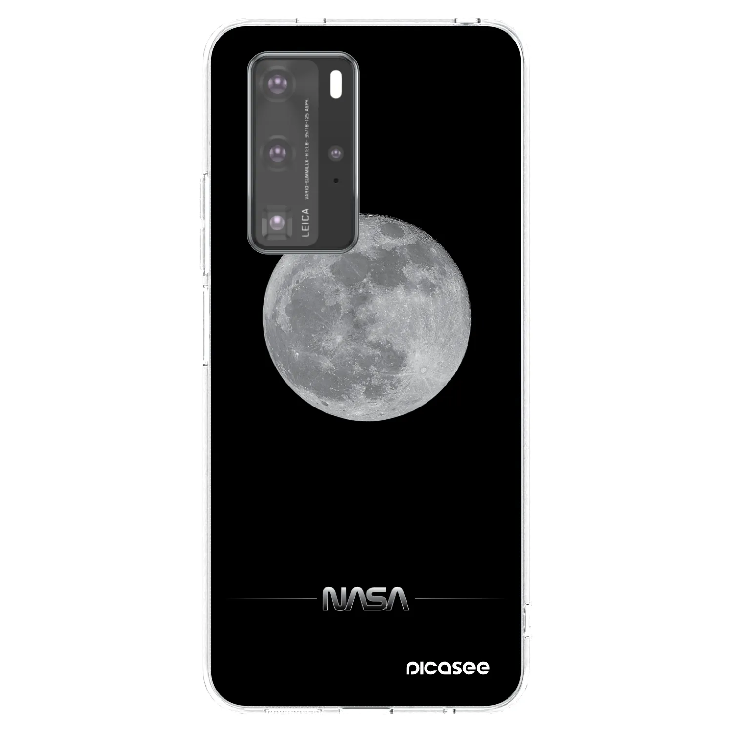 Picasee silikonski prozorni ovitek za Huawei P40 Pro - Moon Minimal